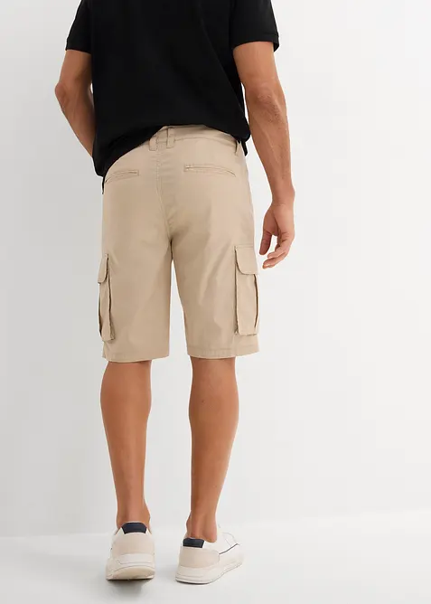 Stretchiga bermudashorts i cargostil, normal passform, bonprix