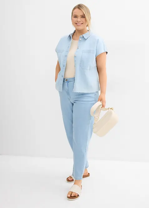 Stretch Mom Jeans High Waist, bonprix