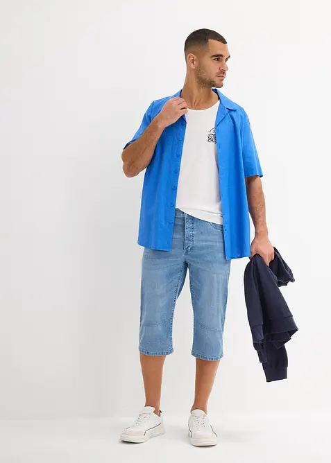 Long Stretch Jeans Bermudas, Regular Fit, bonprix