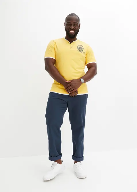 Kortärmad farfarströja med bomull (2-pack), bonprix