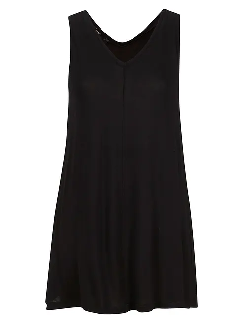 Långt A-linjeformat linne av viskos, bonprix