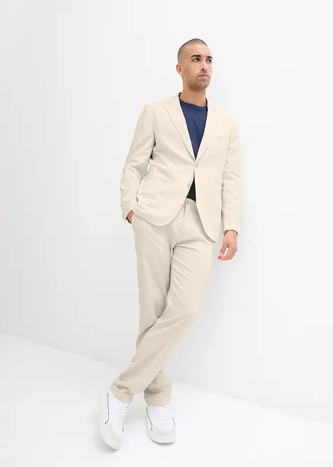 Kavaj med lin, Regular Fit, bonprix