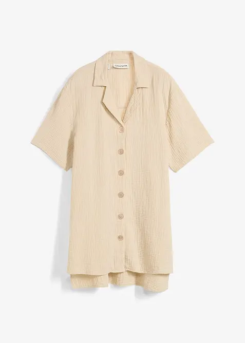 Skjortblus av muslin, bonprix