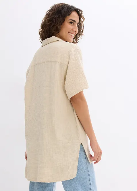 Skjortblus av muslin, bonprix