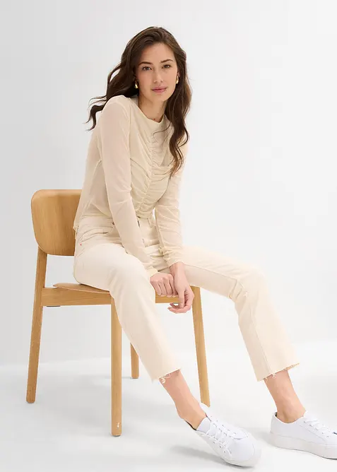 Sneakers med platåsula i bomullscanvas, bonprix