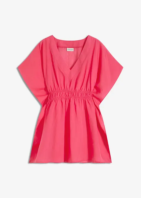 Transparent strandtunika med V-ringning, bonprix