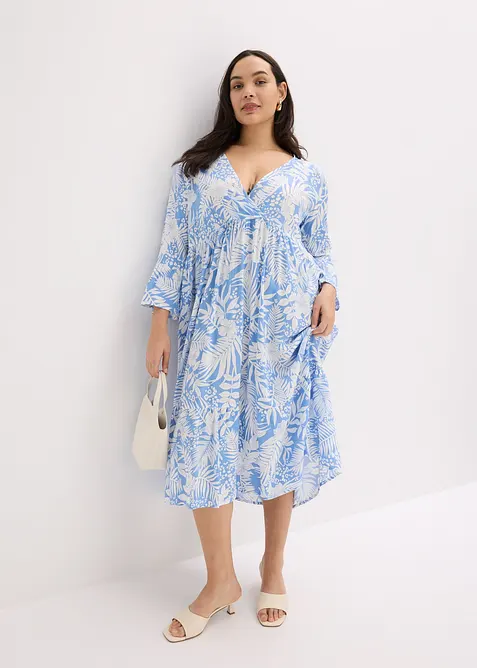 Mönstrad tunikaklänning av viskos med mjukt fall, bonprix