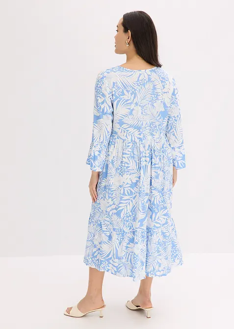 Mönstrad tunikaklänning av viskos med mjukt fall, bonprix