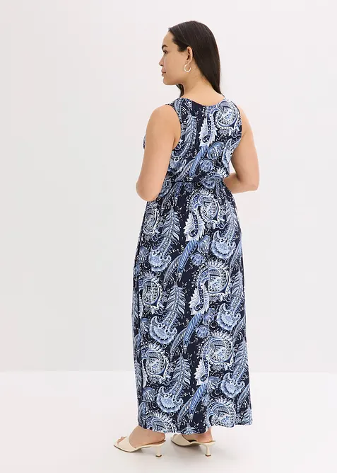 M&ouml;nstrad maxikl&auml;nning i mjuk viskosmix, bonprix