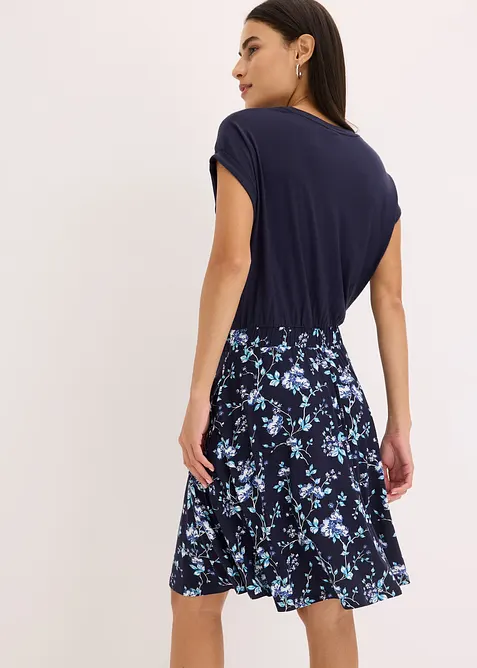 Jerseyklänning i viskosmix, bonprix