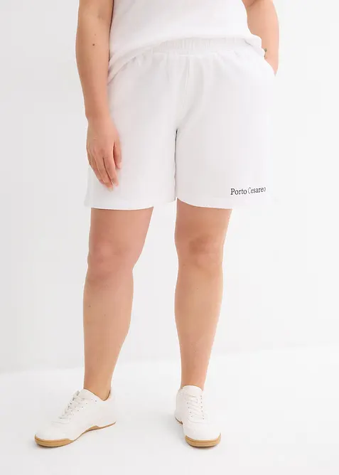 Trikåshorts med broderi, bonprix