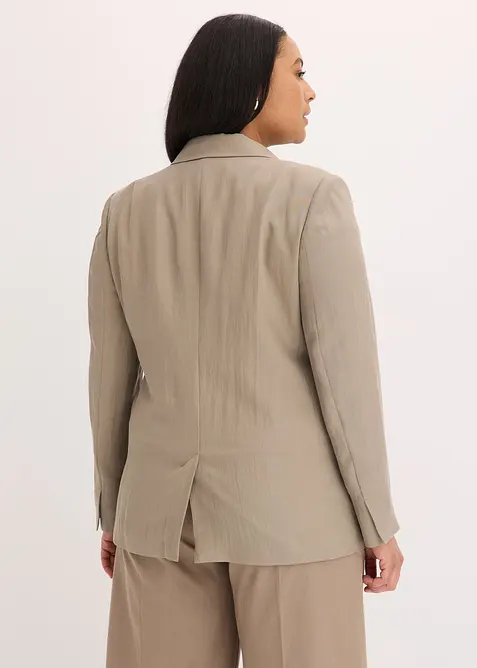 Kavaj med lyocell i krinklad stil, bonprix