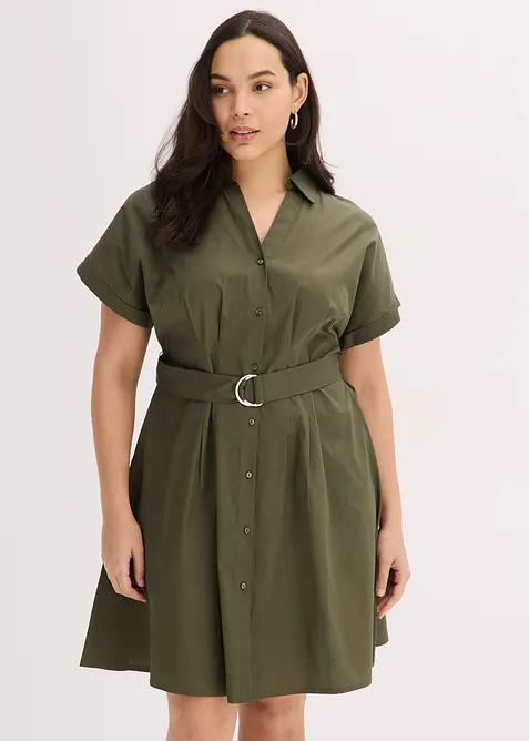 Blusklänning med skärp, bonprix