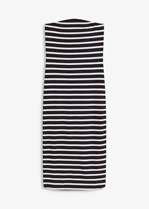 Ribbstickad bandåklänning, bonprix