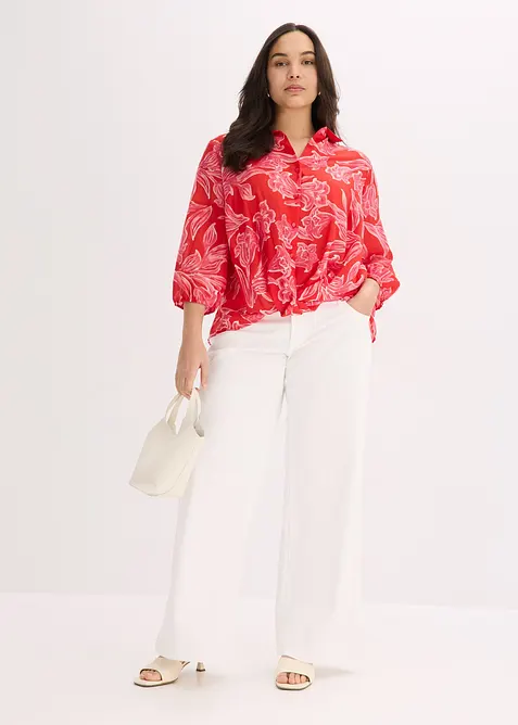 Mönstrad blus, bonprix