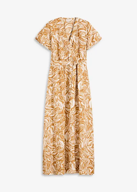 Mönstrad maxiklänning av viskosmix, bonprix