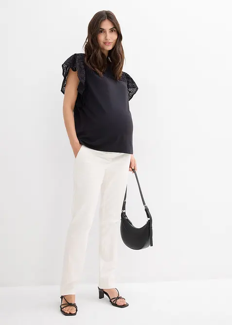 Mammabyxa med raka ben i hudvänlig bomullsmix, bonprix