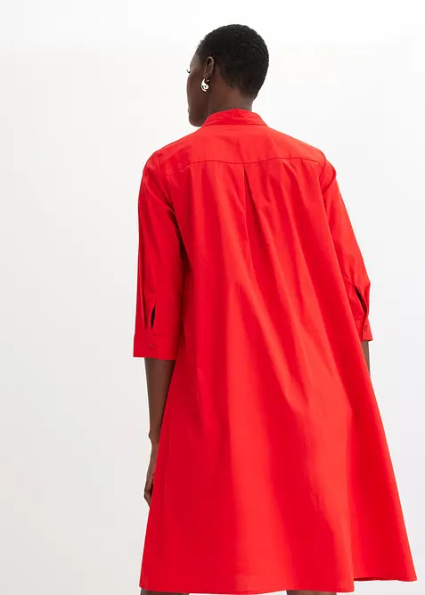 Skjortklänning med bomull, bonprix