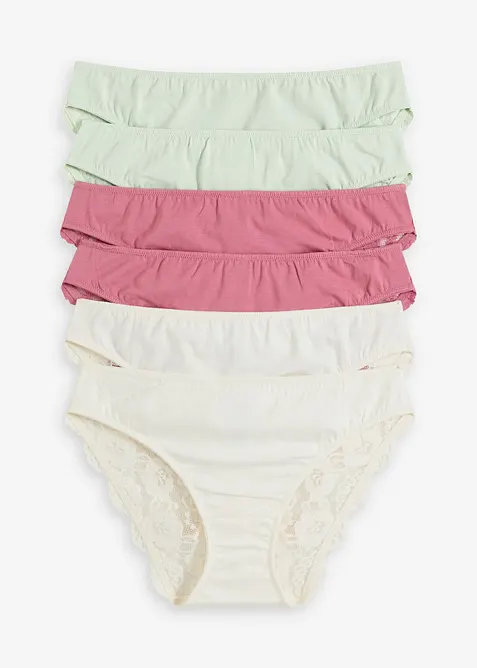 Trosa med spets (6-pack), bonprix