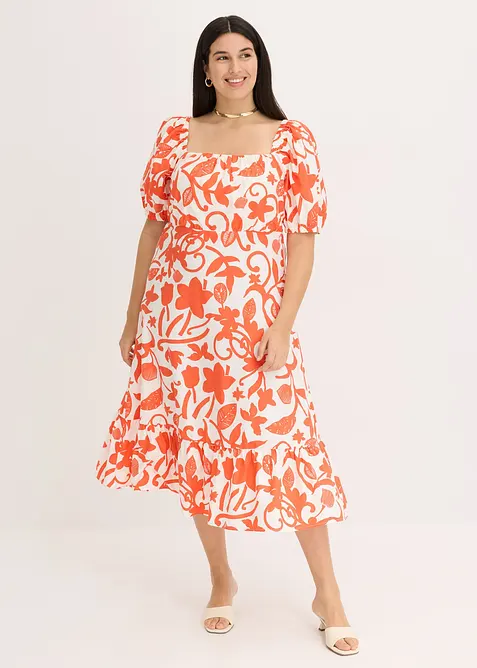 Mellanl&aring;ng kl&auml;nning i ekologisk bomull, bonprix