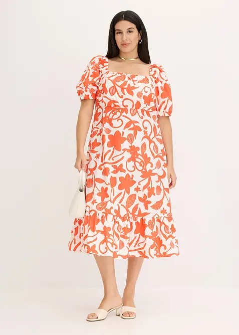 Mellanl&aring;ng kl&auml;nning i ekologisk bomull, bonprix