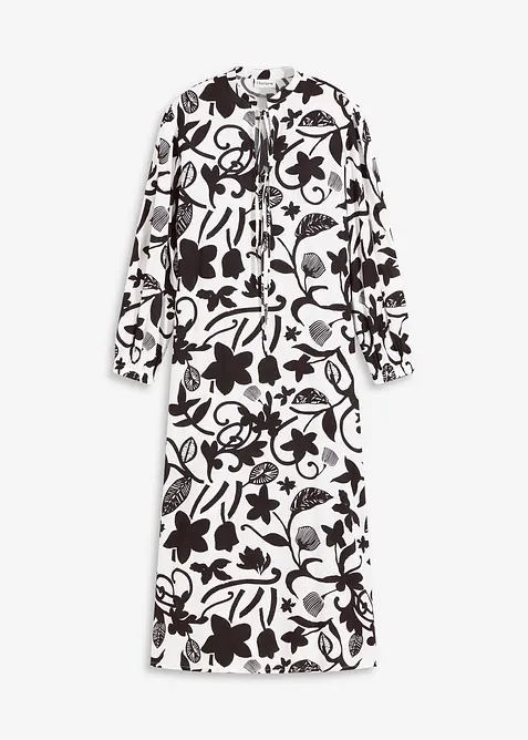 Tunikaklänning i följsam viskos, bonprix