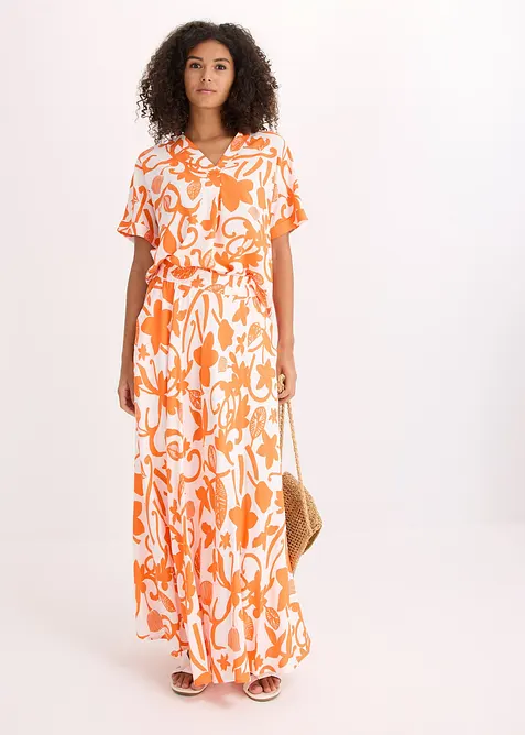 Maxikjol i f&ouml;ljsam viskos, bonprix