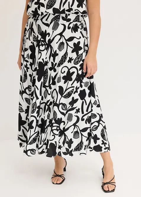 Maxikjol i följsam viskos, bonprix