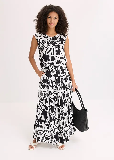 Maxikjol i följsam viskos, bonprix