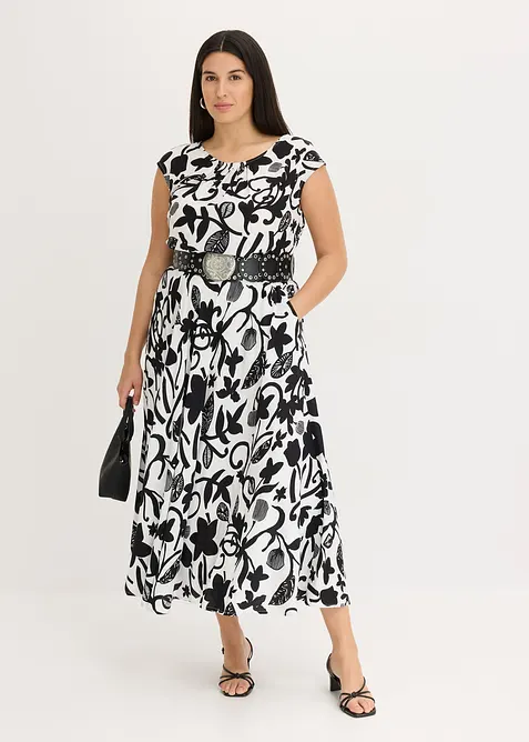 Maxikjol i följsam viskos, bonprix