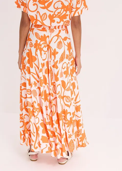 Maxikjol i f&ouml;ljsam viskos, bonprix