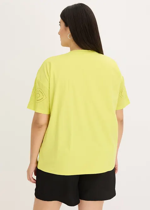 Topp med hålbroderi, bonprix