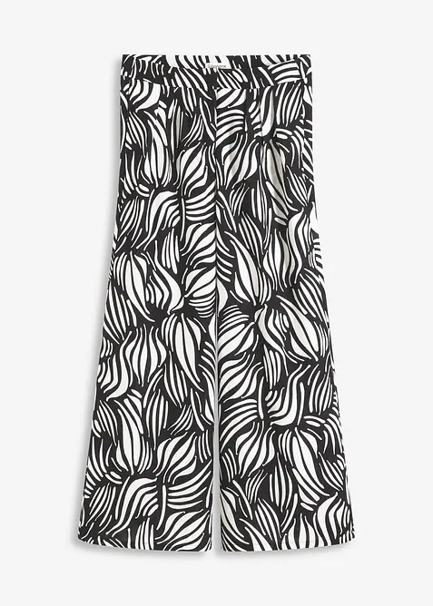 Palazzobyxa med bekv&auml;m midja, bonprix