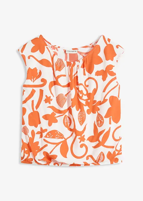 Bluslinne i kort modell av följsam viskos, bonprix