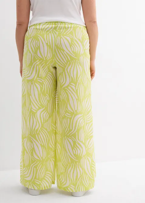 Palazzobyxa med bekv&auml;m midja, bonprix