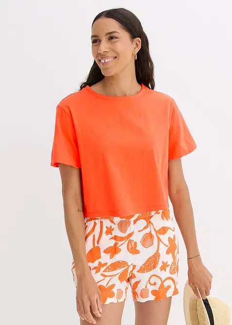 Oversizetopp i ren ekologisk bomull, bonprix