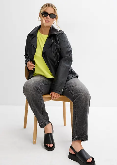 Oversizetopp i ren ekologisk bomull, bonprix