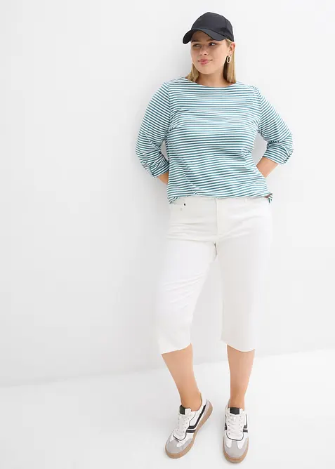 Capribyxa med bekv&auml;m midja, bonprix