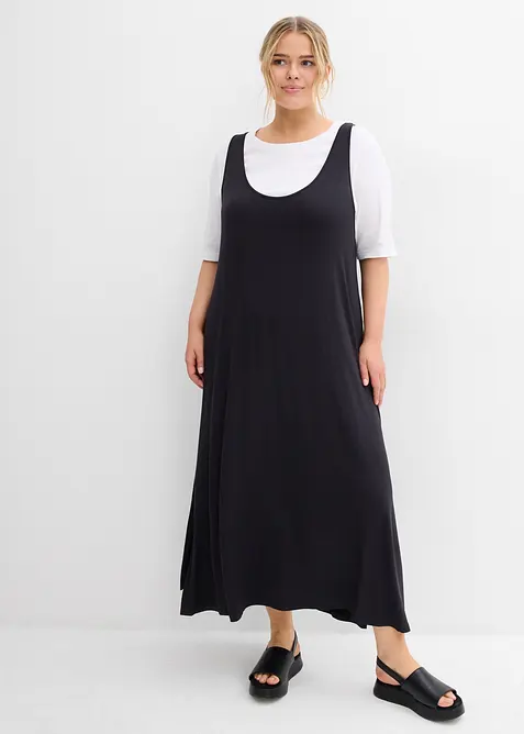 Jerseykl&auml;nning i f&ouml;ljsam viskos, bonprix