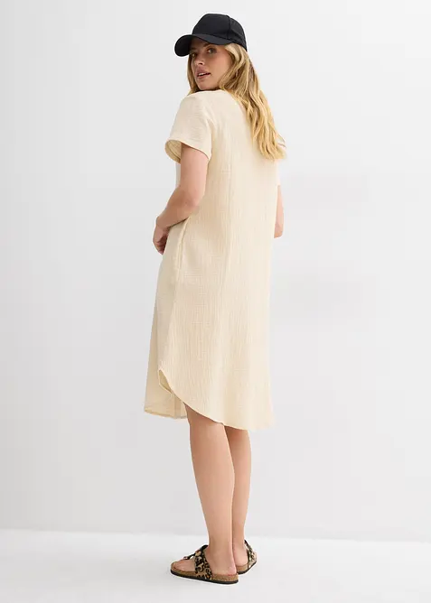 Blusklänning i mjuk muslin, bonprix