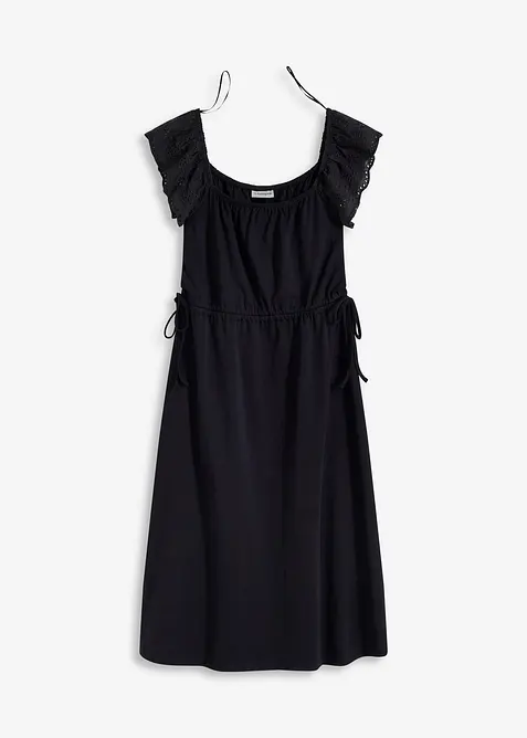 Jerseyklänning i ekologisk bomull, bonprix