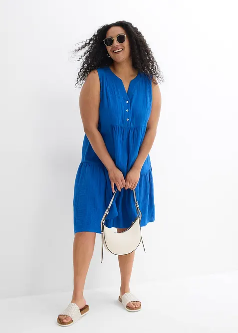 Kl&auml;nning i luftig muslin, bonprix