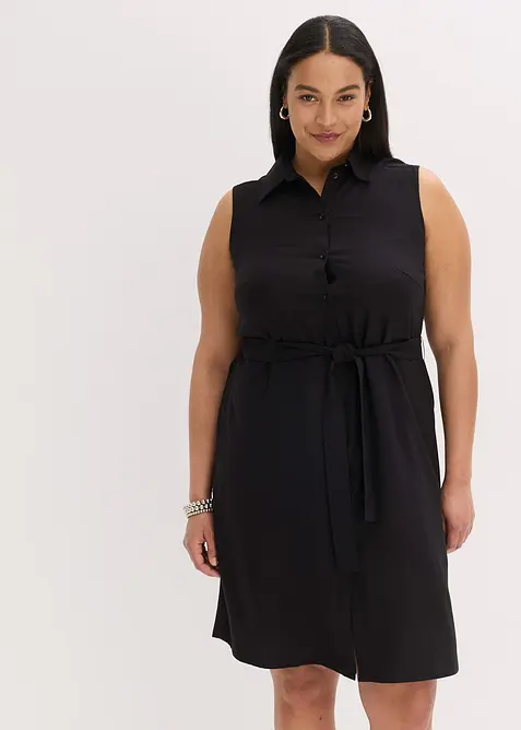 Skjortkl&auml;nning av viskos, bonprix