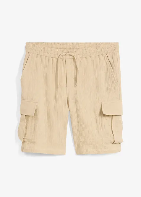 Bermudas i luftig muslin, Regular Fit, bonprix