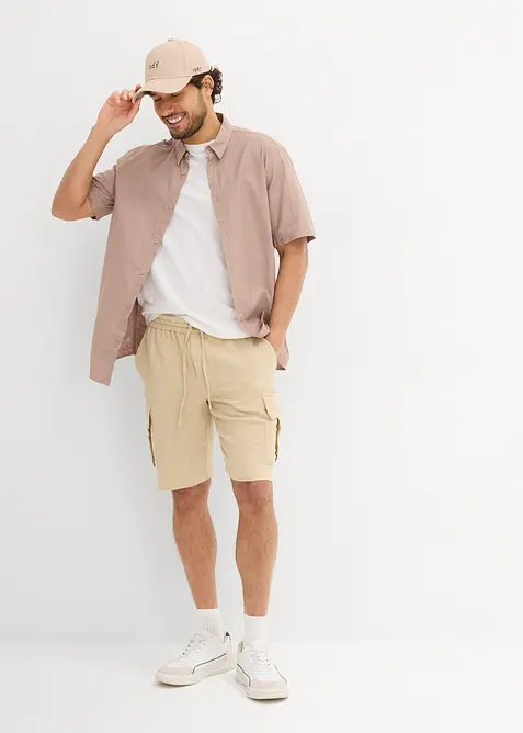 Bermudas i luftig muslin, Regular Fit, bonprix
