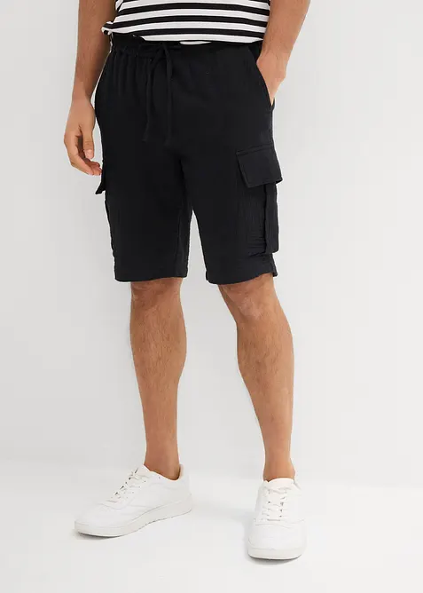 Bermudas i luftig muslin, Regular Fit, bonprix