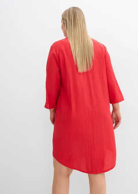 Tunikaklänning i viskosmix med struktur, bonprix