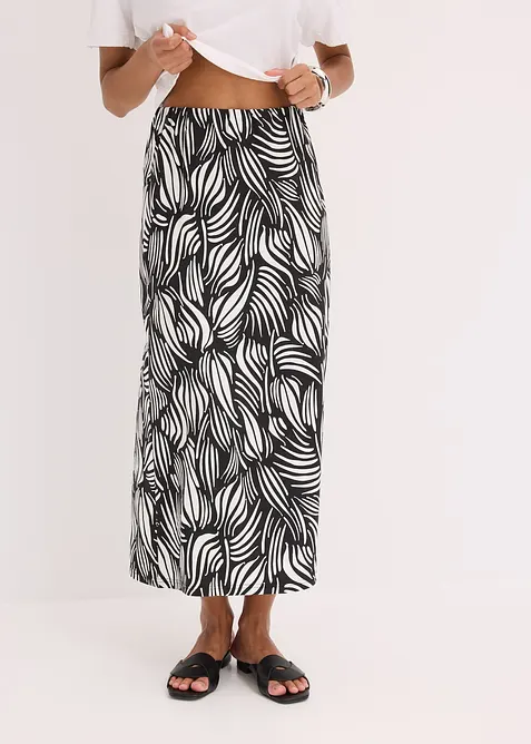 Jerseykjol av stretchigt bomullsmaterial, bonprix