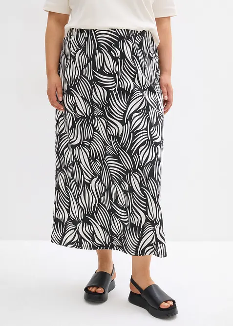 Jerseykjol av stretchigt bomullsmaterial, bonprix