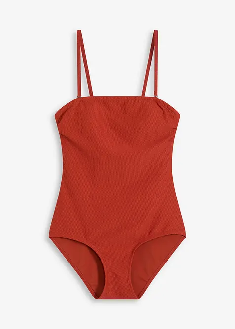Baddräkt med medelhög formande effekt i material med struktur, bonprix